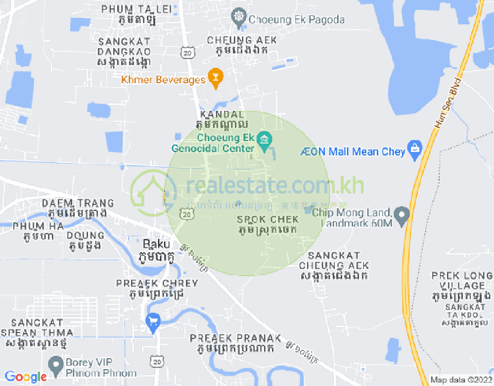 Mapa: Dangkao, Phnom Penh