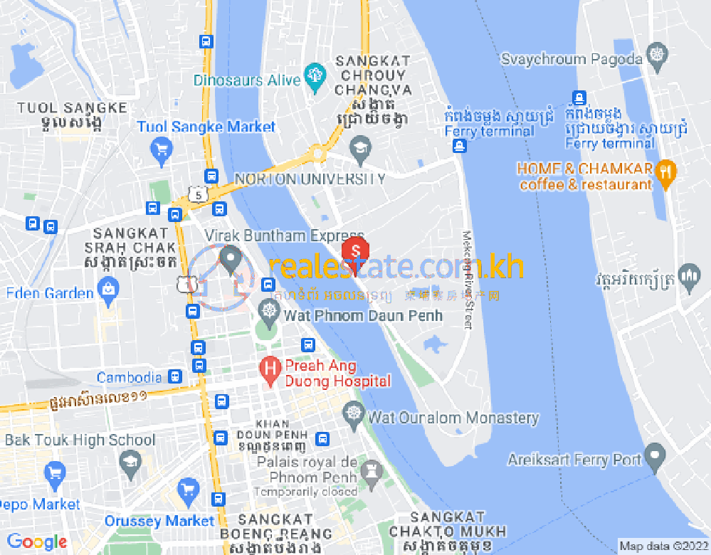 Nirouth分区, 铁桥头区, 金边地图