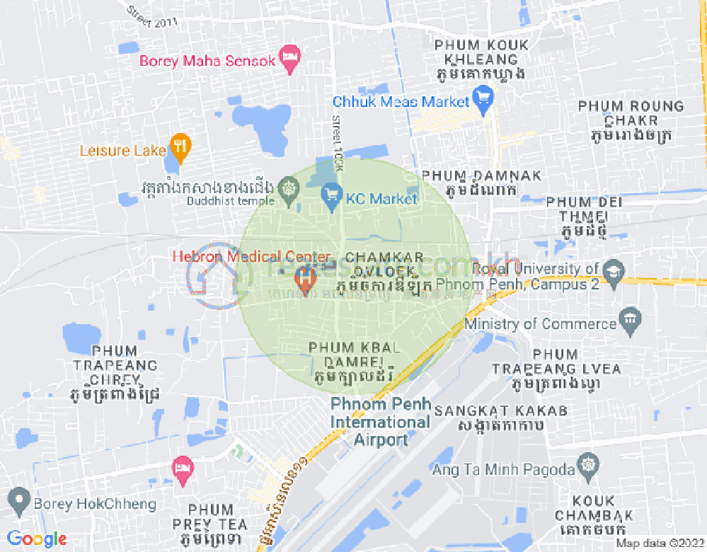Map of Kakap, Por Sen Chey, Phnom Penh