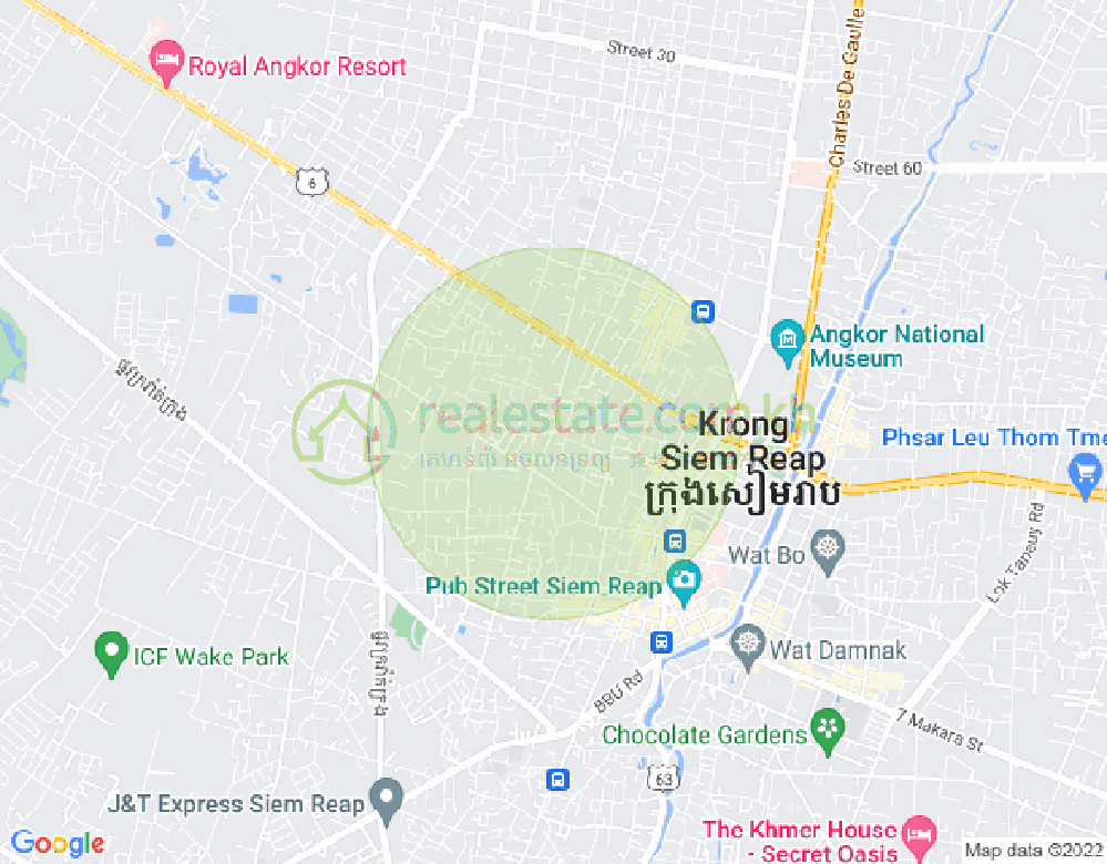 แผนที่ โกกจอก, เสียมเรียบ