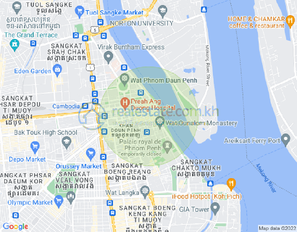Carte de R, Phsar Kandal I, Daun Penh, Phnom Penh
