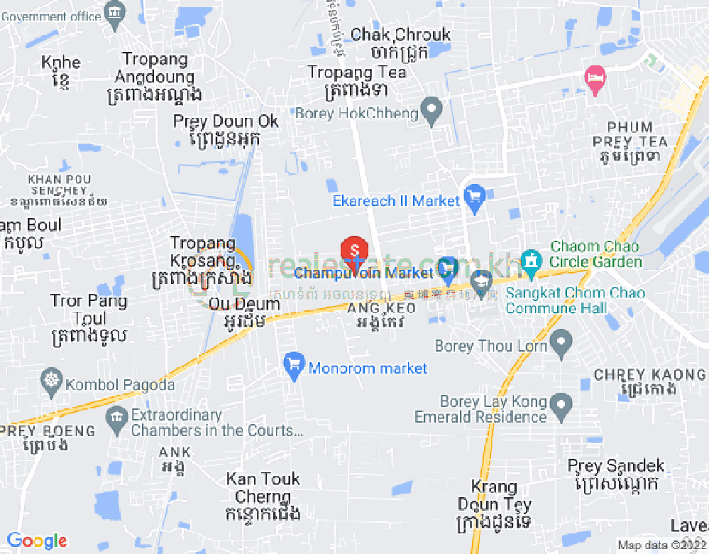 Carte de Kamboul, Phnom Penh