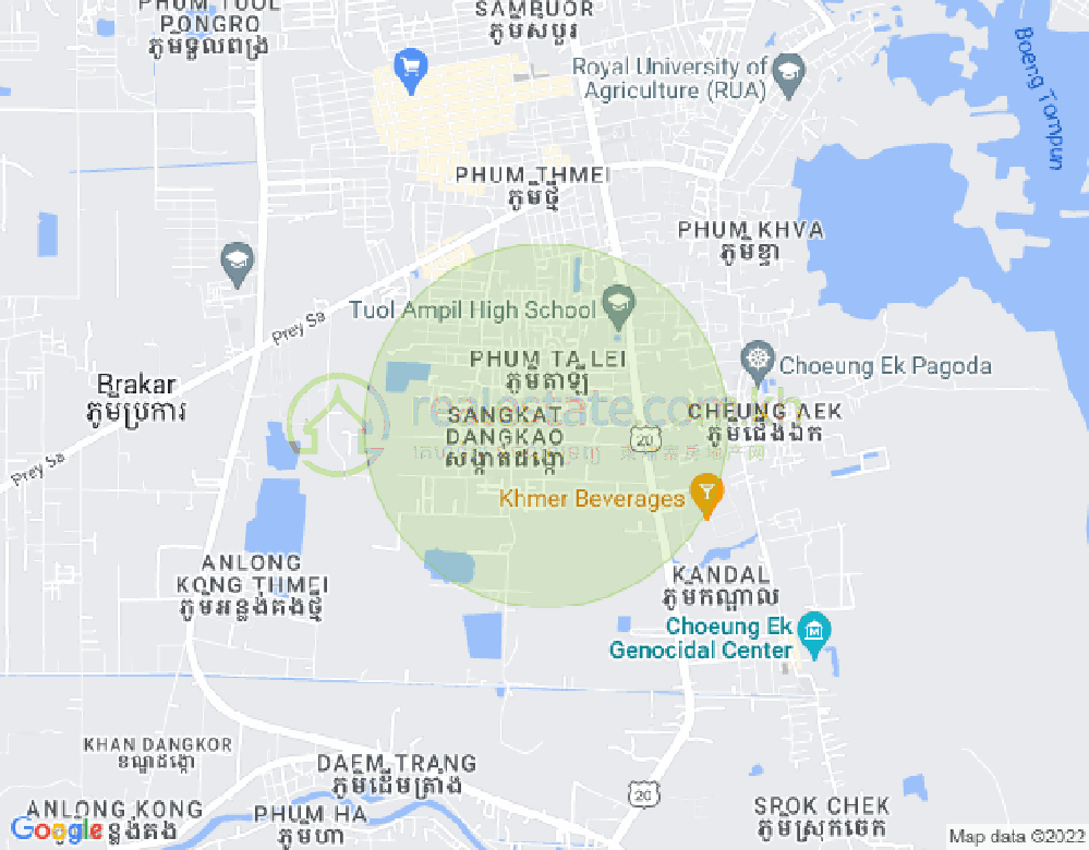 ផែនទី 104 D, ដង្កោរ, ភ្នំពេញ