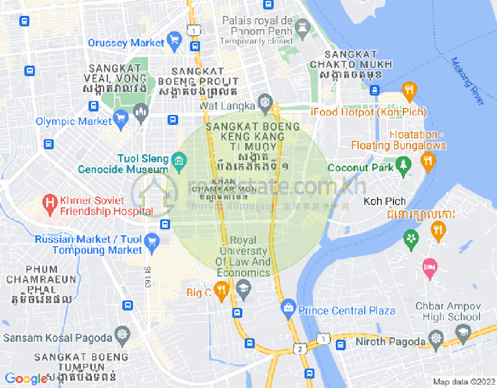 แผนที่ BKK 1, บึงเกงกอง, พนมเปญ