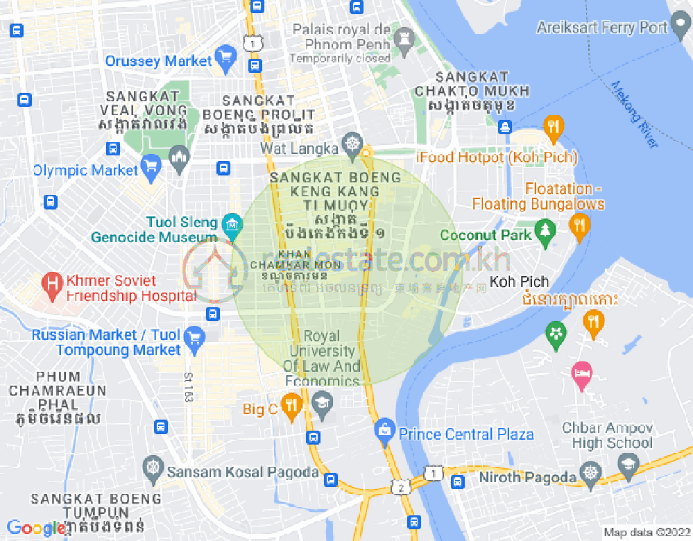 แผนที่ BKK 1, บึงเกงกอง, พนมเปญ