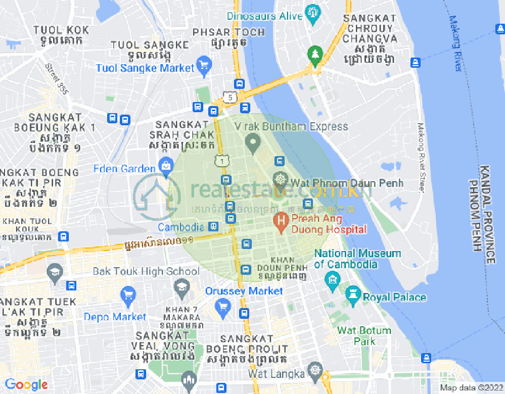 新金边, 森速区, 金边地图