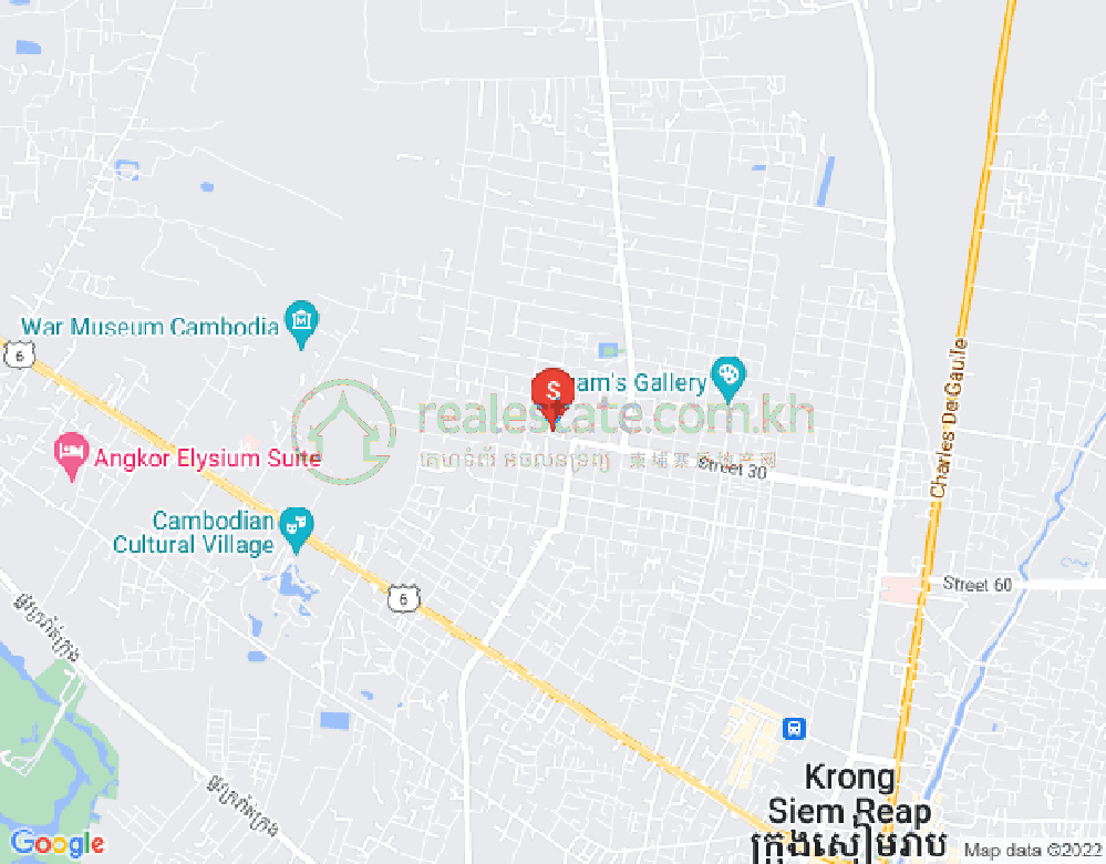 Kouk Chak 分区, 暹粒地图