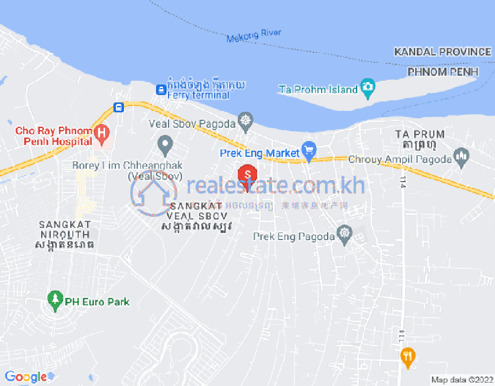 Carte de Preaek Aeng, Chbar Ampov, Phnom Penh