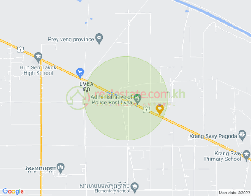 แผนที่ 1, Krang Svay, เปรียะสแดจ, เปรยเวง