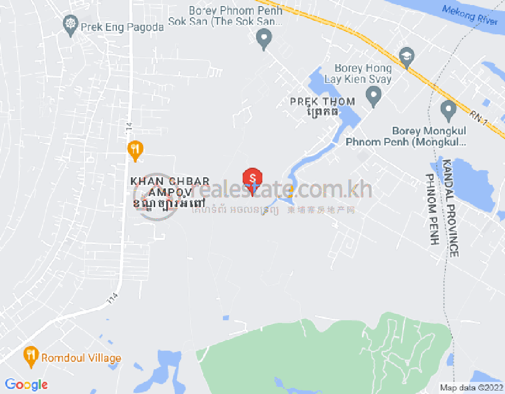 Carte de Kbal Kaoh, Chbar Ampov, Phnom Penh