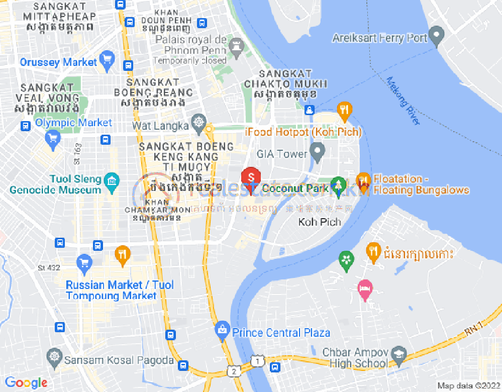 百色河分区, 占卡蒙, 金边地图