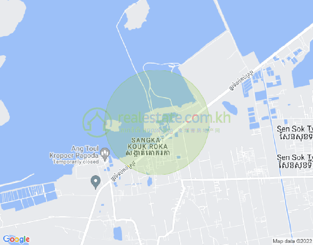 Preaek Pnov区, 仙市区, 金边地图