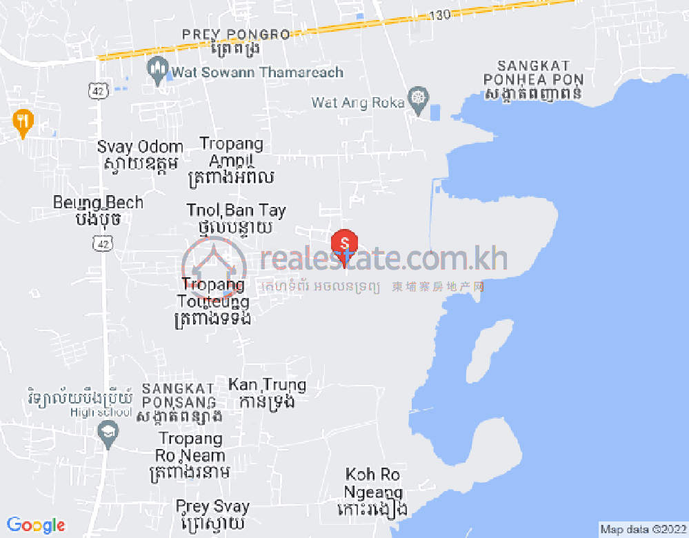 Mapa: Ponsang, Prek Pnov, Phnom Penh
