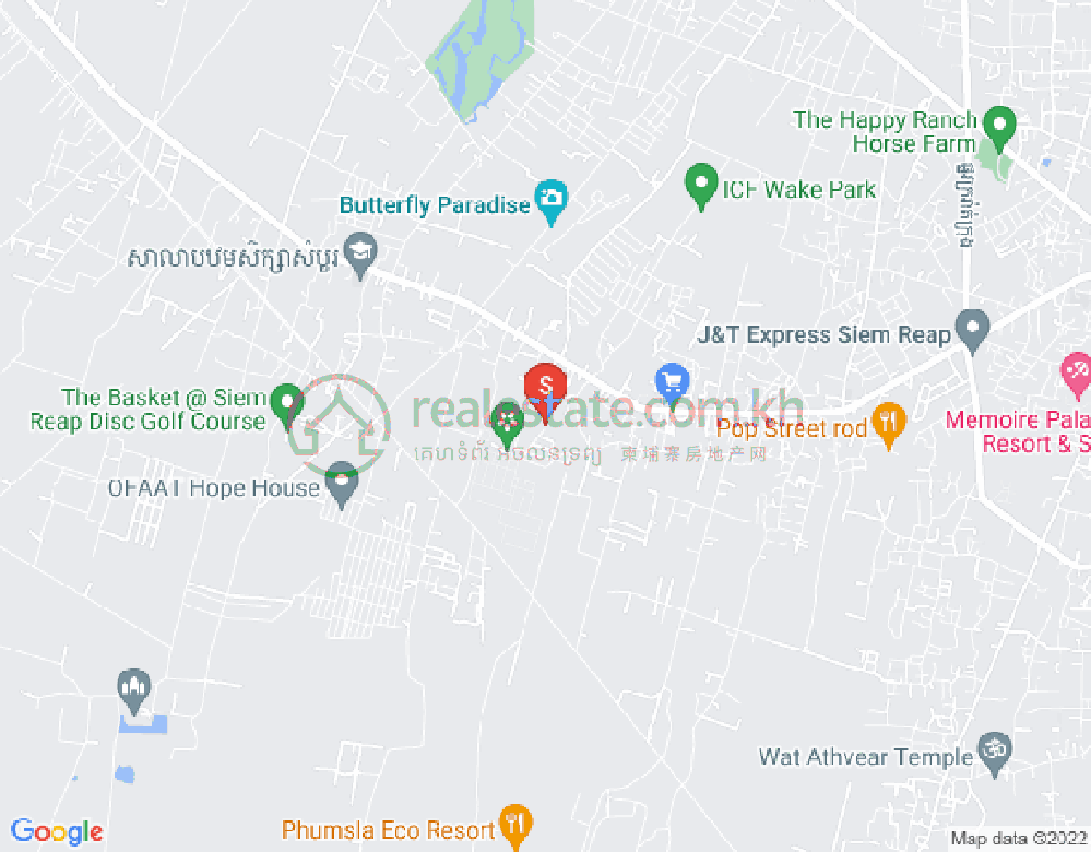 Map of Svay Dankum, Siem Reap