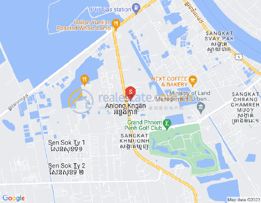 Carte de Khmuonh, Sen Sok, Phnom Penh