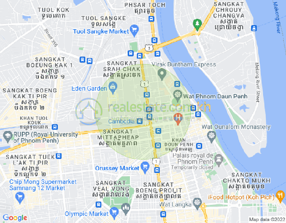 แผนที่ เบิงเรียง, ดวนป็ญ, พนมเปญ