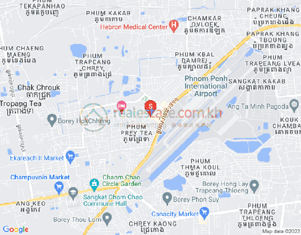 Mapa: Chaom Chau 3, Por Sen Chey, Phnom Penh
