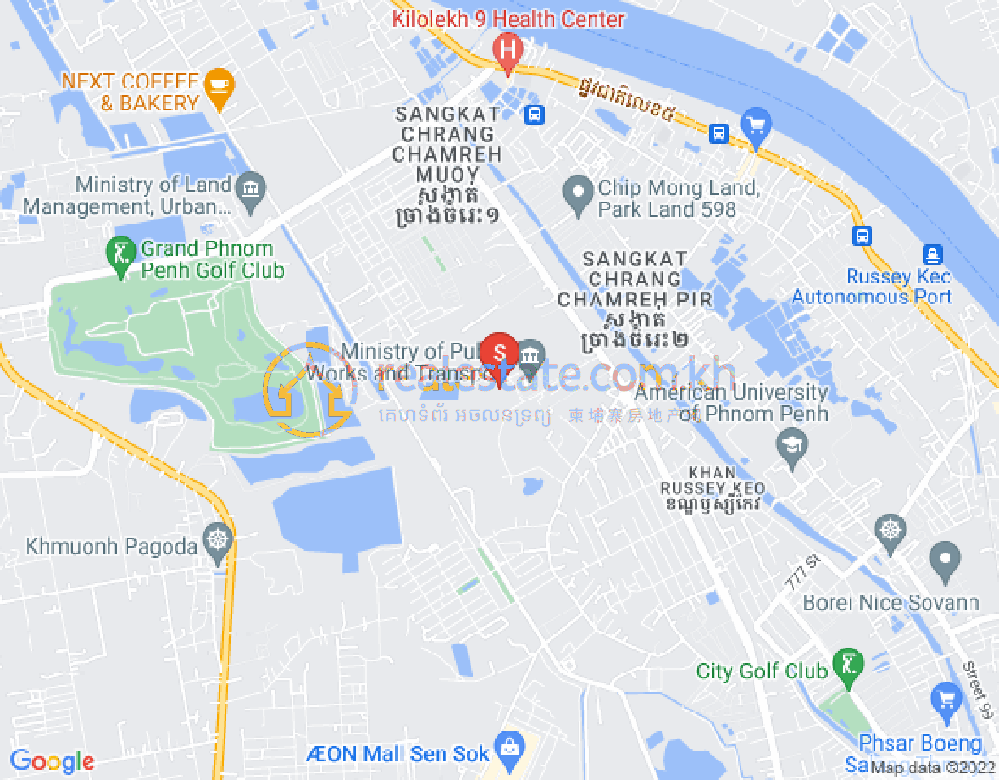 Mapa: Chrang Chamres 2, Russey Keo, Phnom Penh