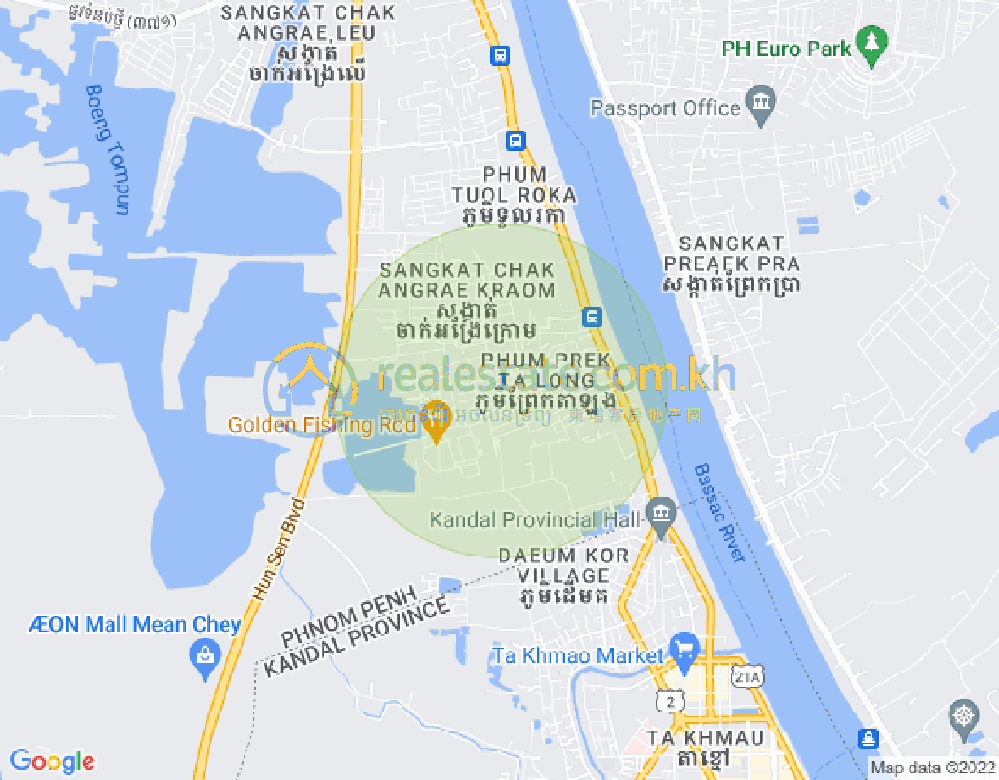 长夏下社分区, 棉芷区, 金边地图