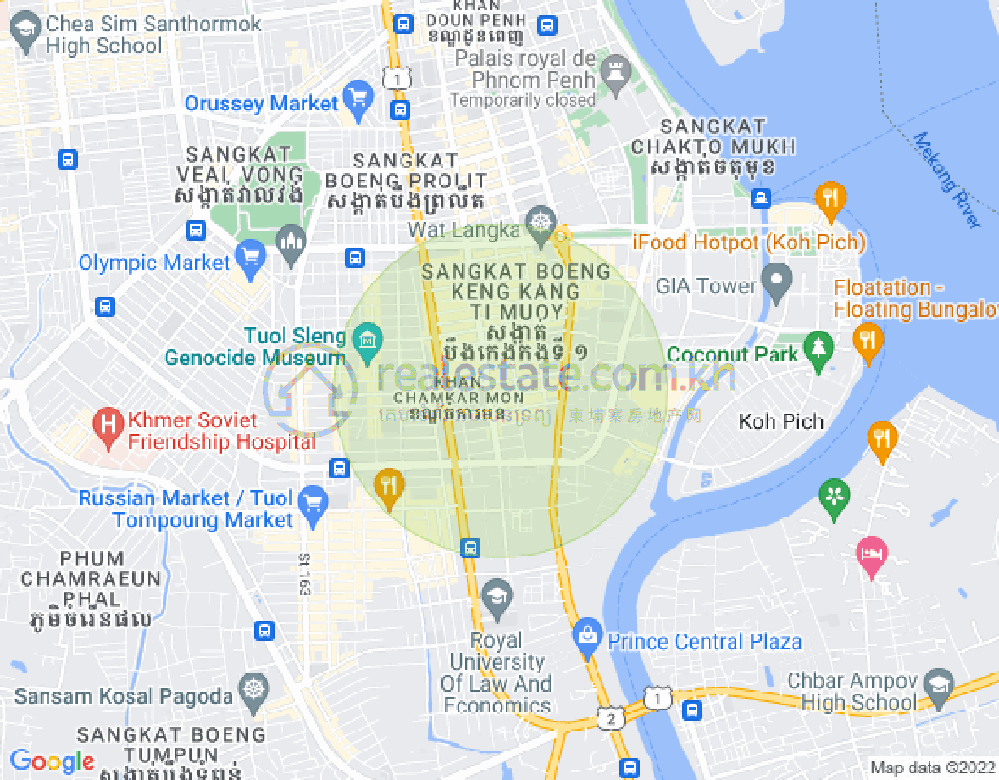 แผนที่ BKK 1, บึงเกงกอง, พนมเปญ