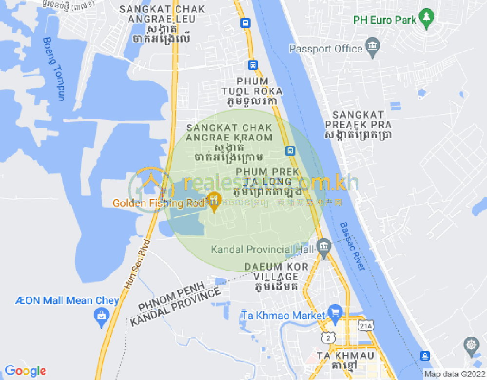 长夏下社分区, 棉芷区, 金边地图