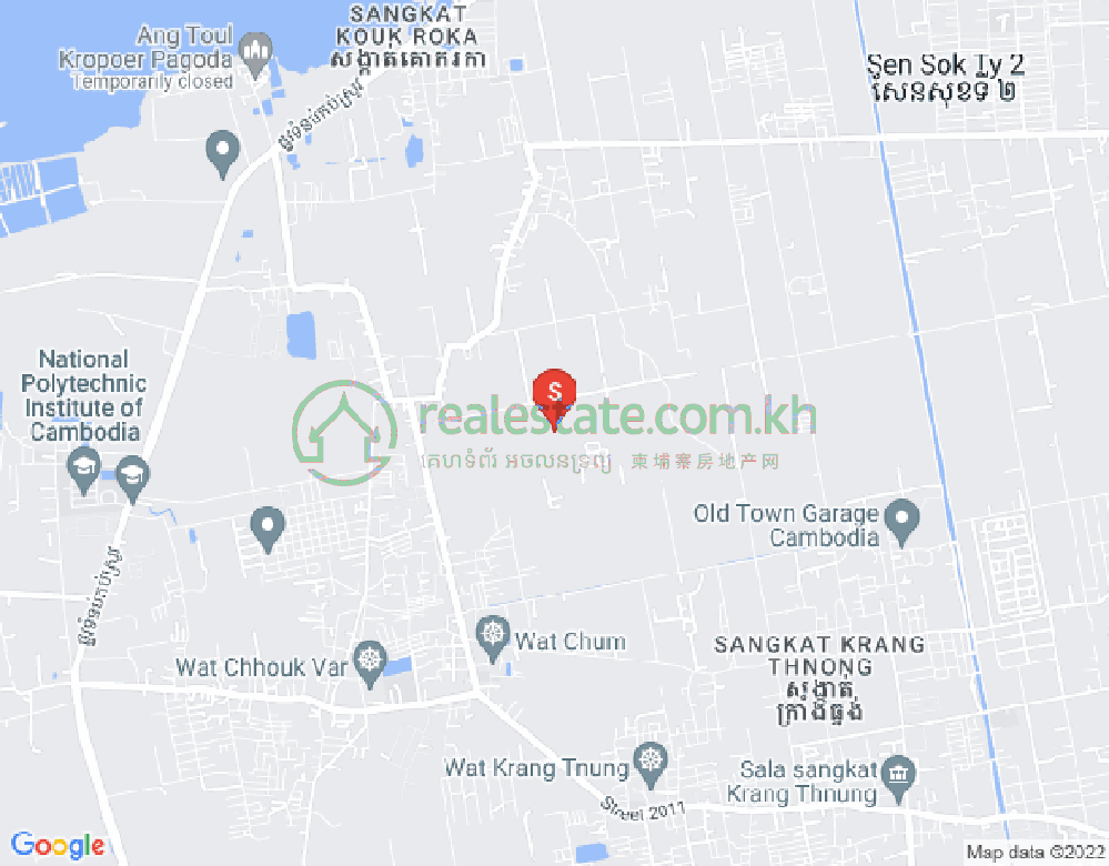 Carte de Kouk Roka, Prek Pnov, Phnom Penh