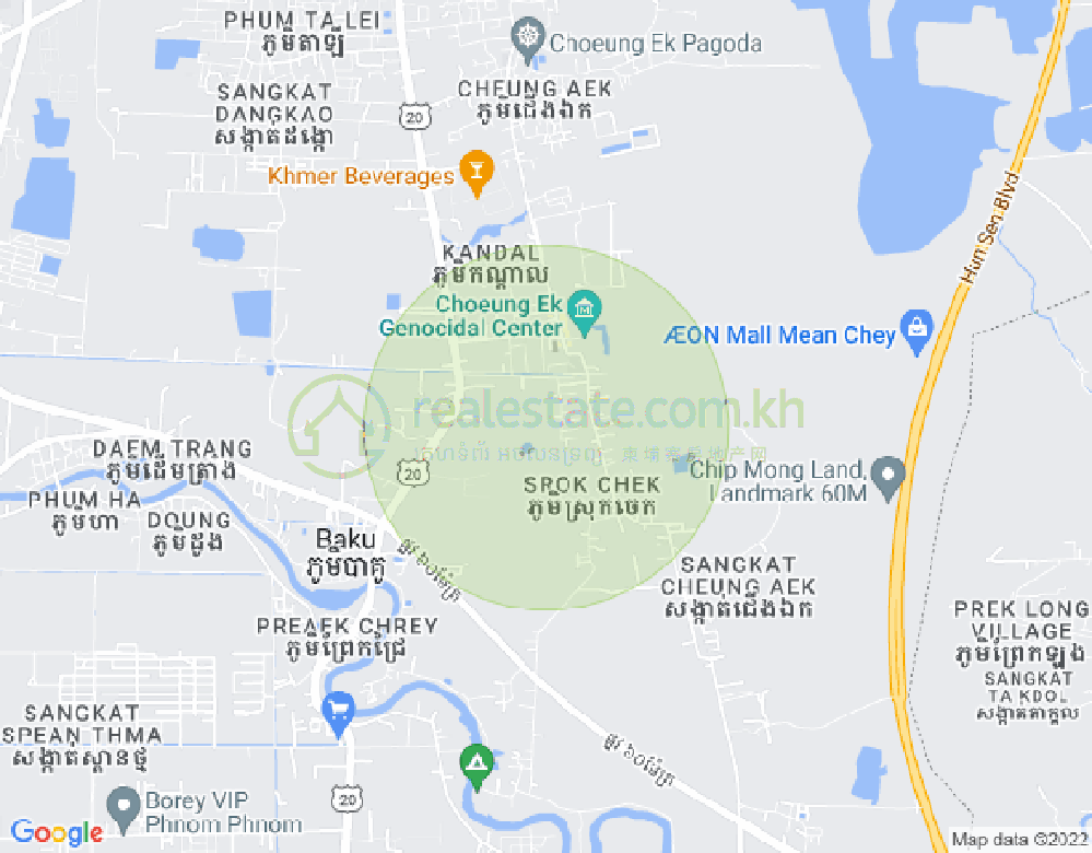 Map of Dangkao, Phnom Penh