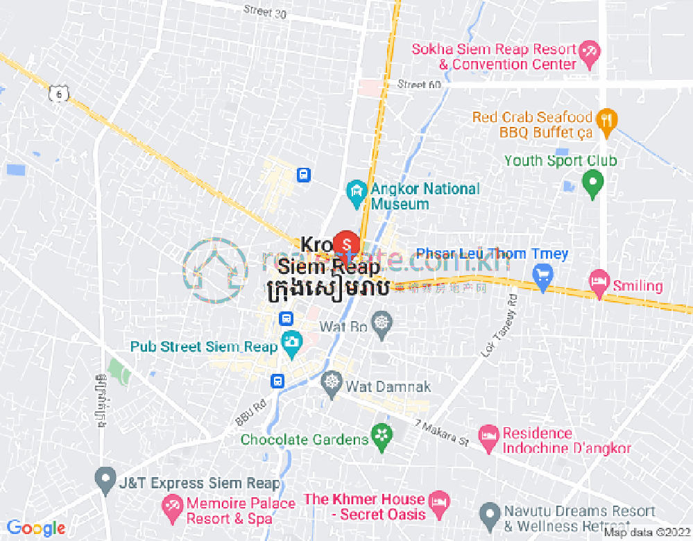 Mapa: Siem Reap