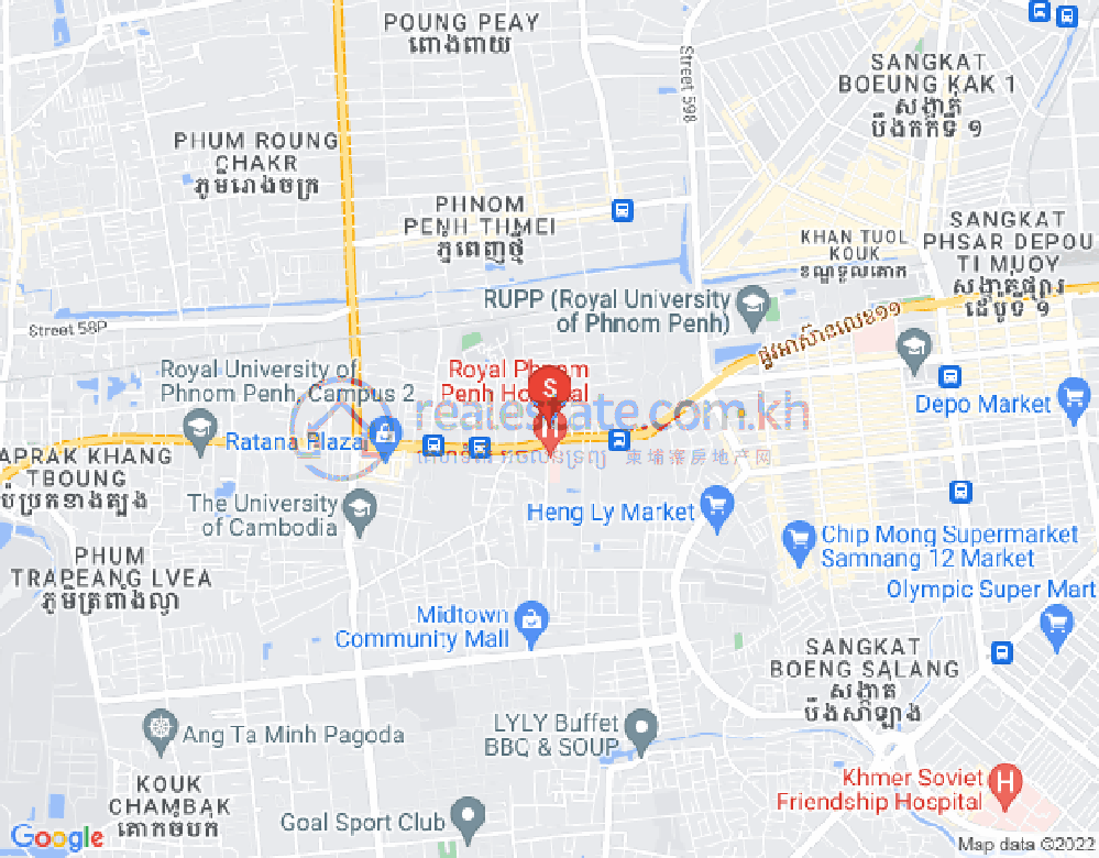 ផែនទី ទឹកល្អក់៣, ទួលគោក, ភ្នំពេញ