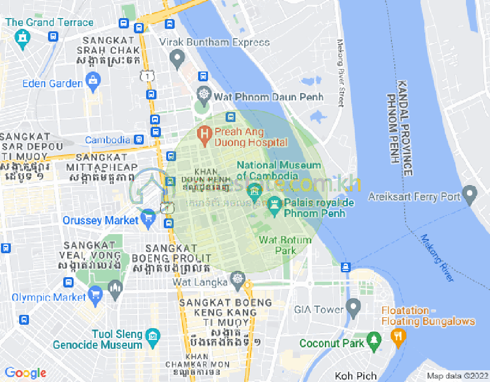 172 40, Chey Chumneah分区, 隆边区, 金边地图