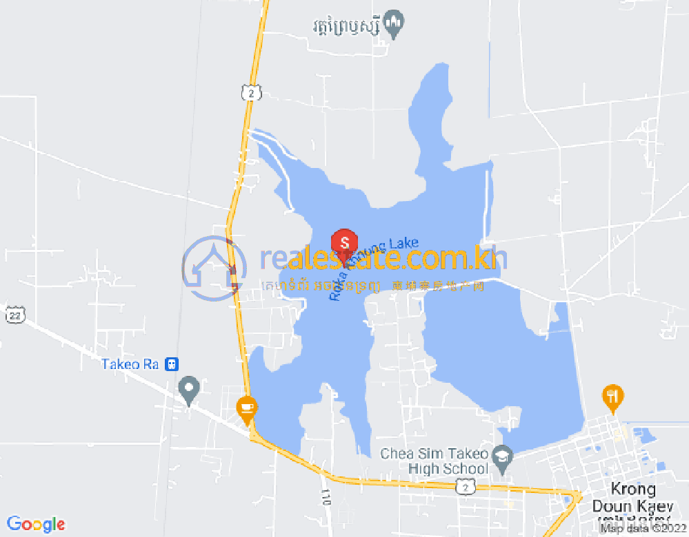 Mapa: Roka Knong, Doun Kaev, Takeo