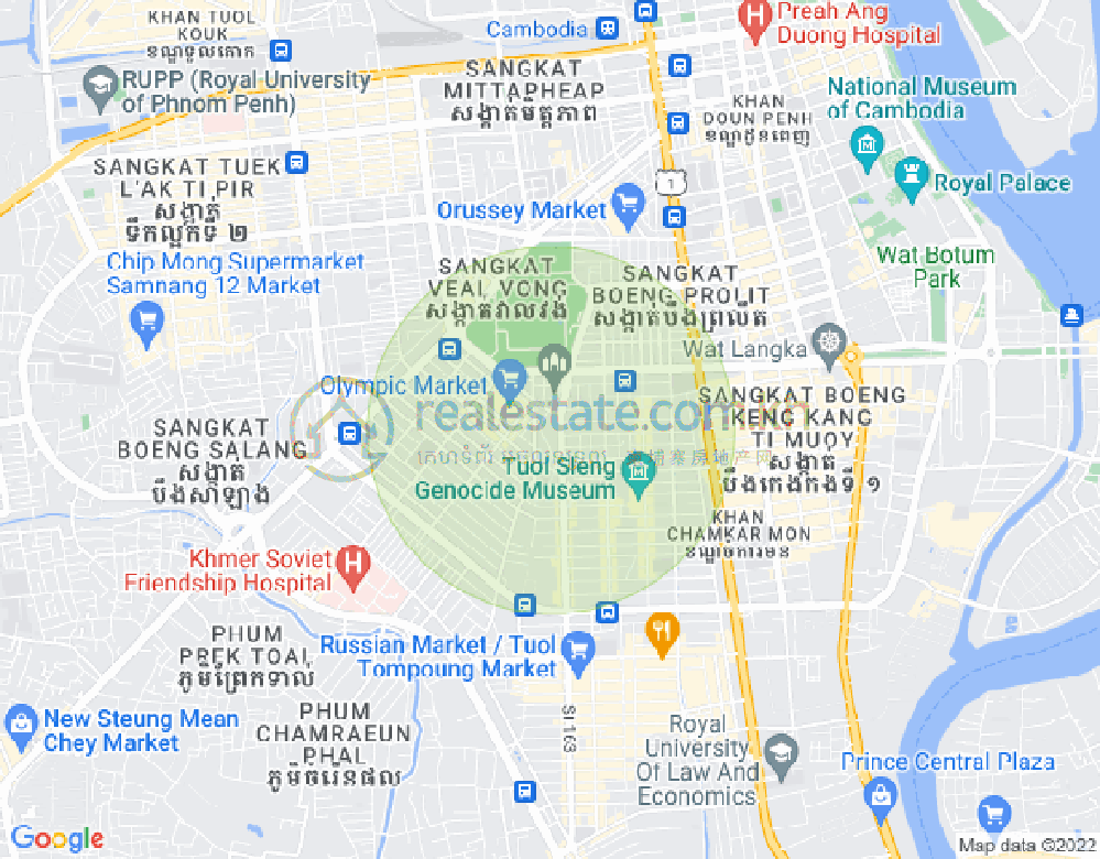 แผนที่ BKK 1, บึงเกงกอง, พนมเปญ