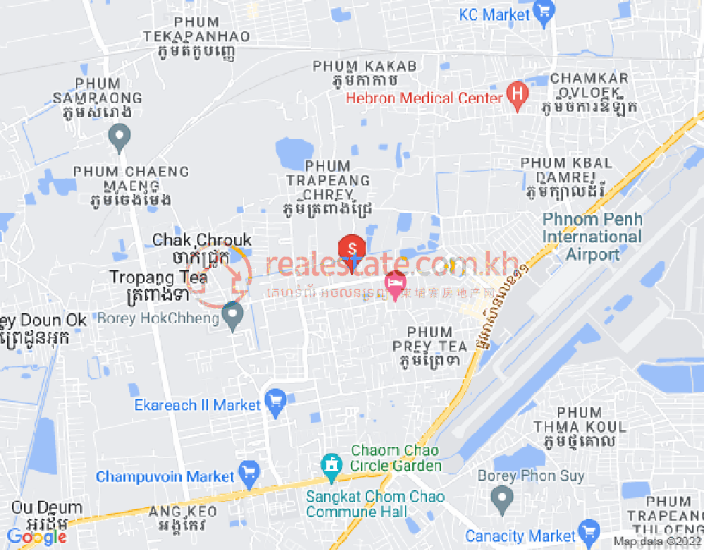 Mapa: Chaom Chau 3, Por Sen Chey, Phnom Penh