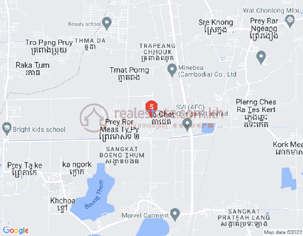 Carte de Boeung Thum, Por Sen Chey, Phnom Penh