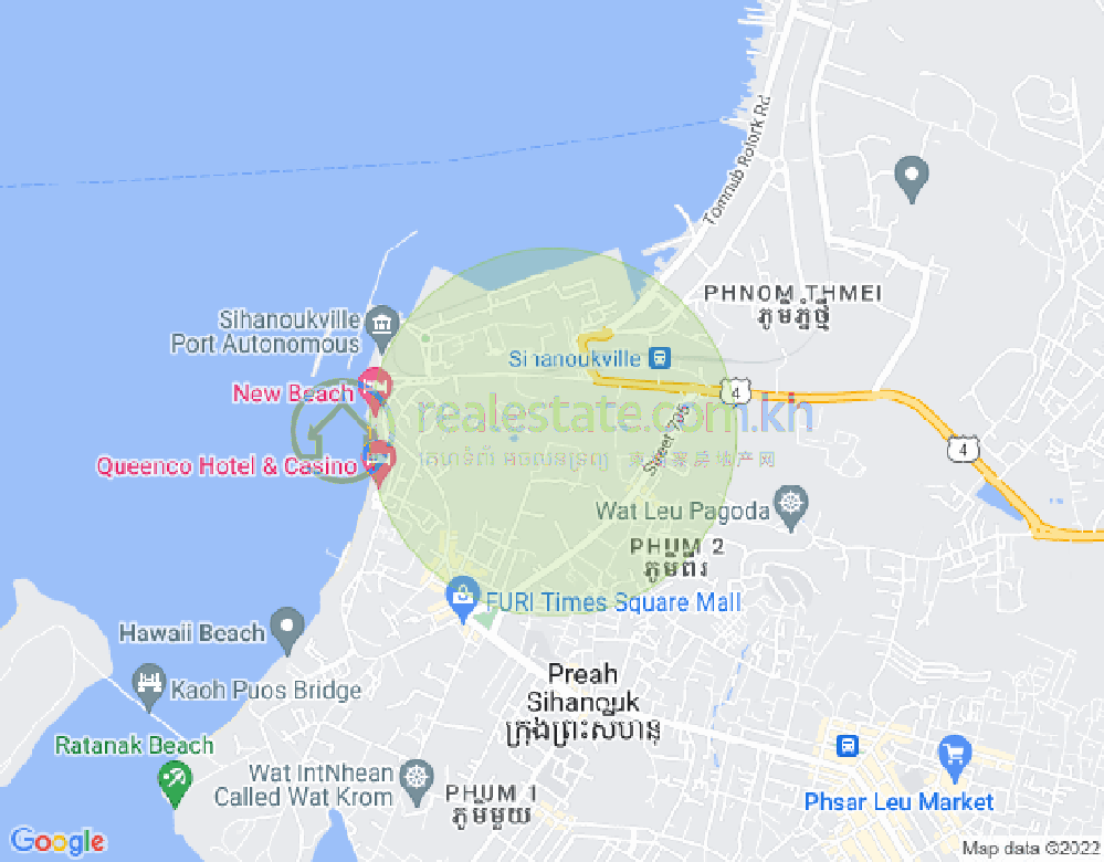 三号分区, 西哈努克城地图