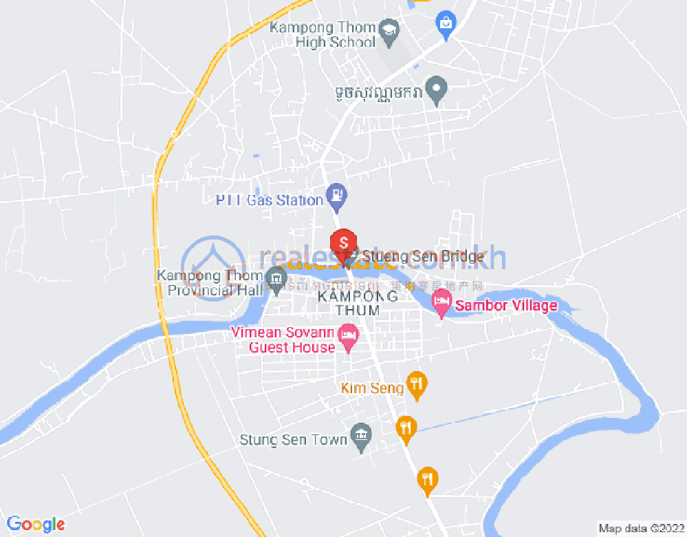 Mapa: Kampong Roteh, Stueng Saen, Kampong Thom