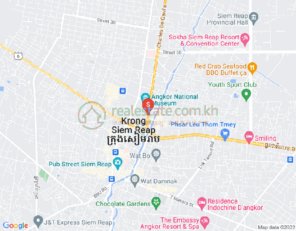 Carte de Svay Dankum, Siem-Réap
