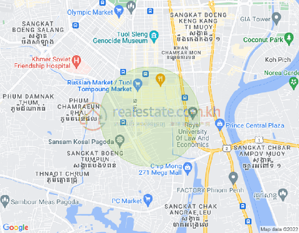 แผนที่ ตวลตุมปุง 1, จัมการมอน, พนมเปญ