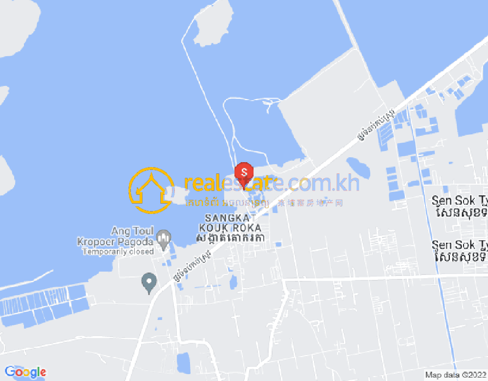 ポンサン, プレックプノウ, プノンペンの地図