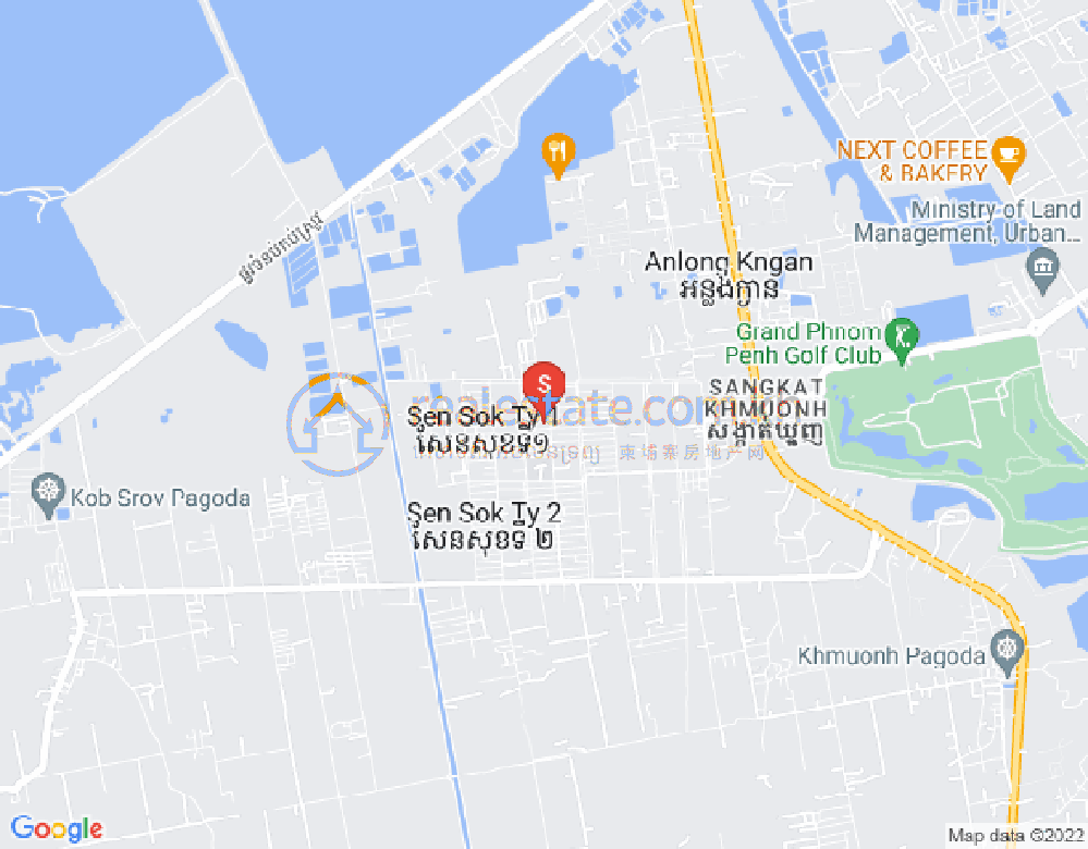 Carte de Khmuonh, Sen Sok, Phnom Penh