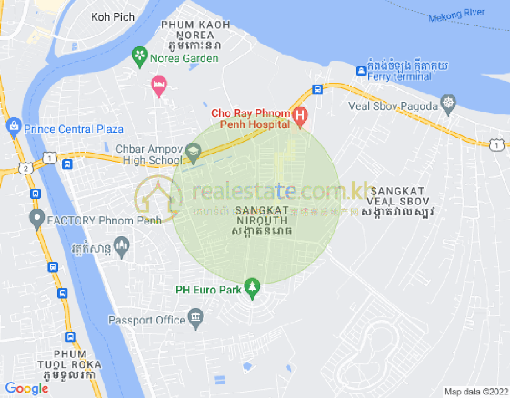铁桥头区I分区, 铁桥头区, 金边地图