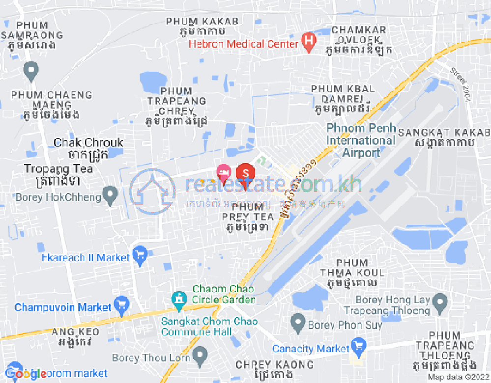 Kamboul구역, 프놈펜 지도