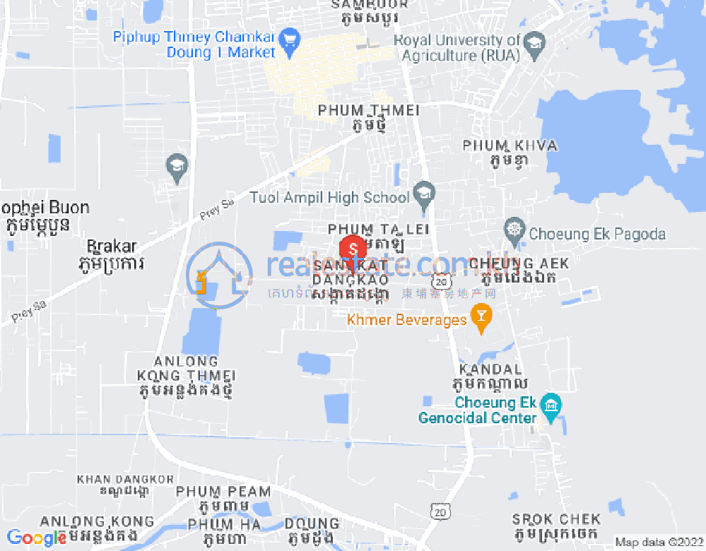 Carte de Dangkao, Phnom Penh
