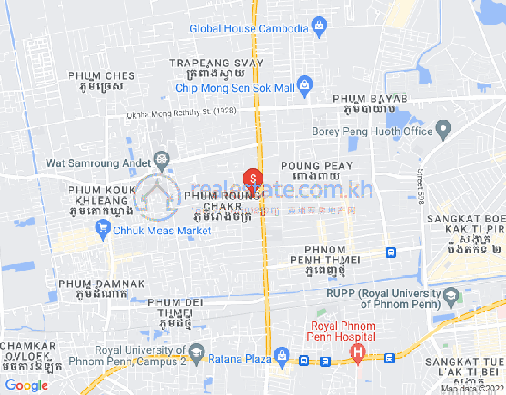 Карта Пномпень Тхмей, Сен Сок, Пномпень