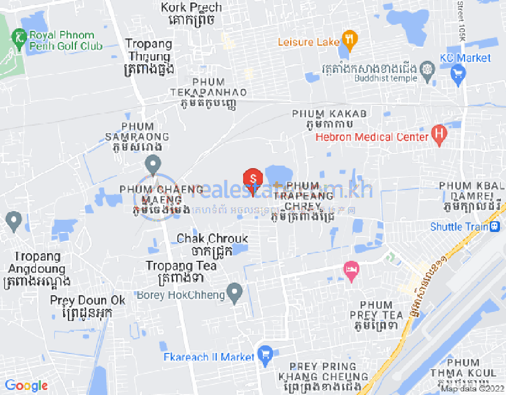 Mapa: Chaom Chau 2, Por Sen Chey, Phnom Penh