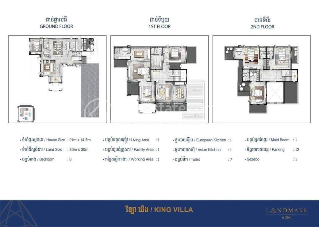 Dangkao别墅For Sale & Rent，价格$2,700,000