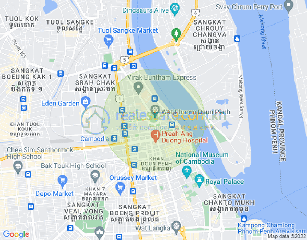 Mapa: DABEST PROPERTIES, BKK 1, Boeng Keng Kang, Phnom Penh