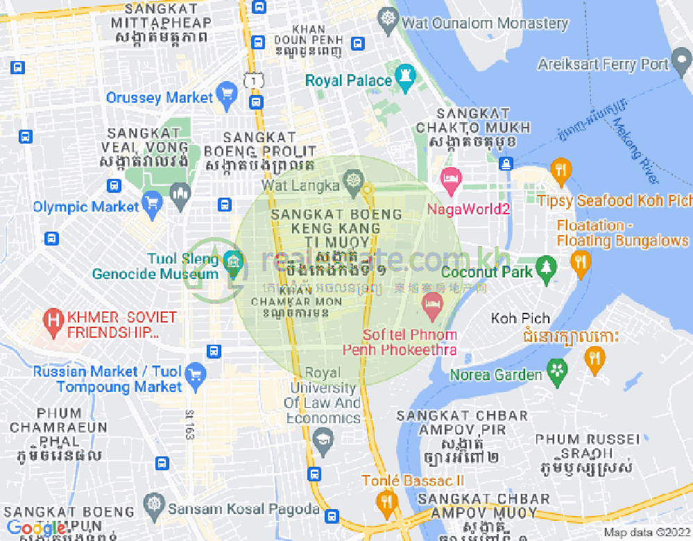 แผนที่ BKK 1, บึงเกงกอง, พนมเปญ