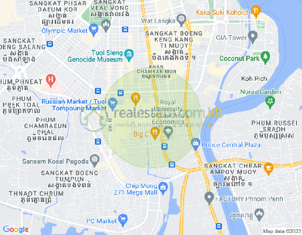 万禾密分区, 占卡蒙, 金边地图