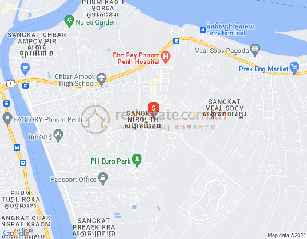Carte de Nirouth, Chbar Ampov, Phnom Penh